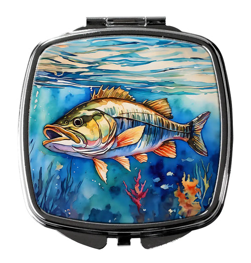 Striped Bass Compact Mirror