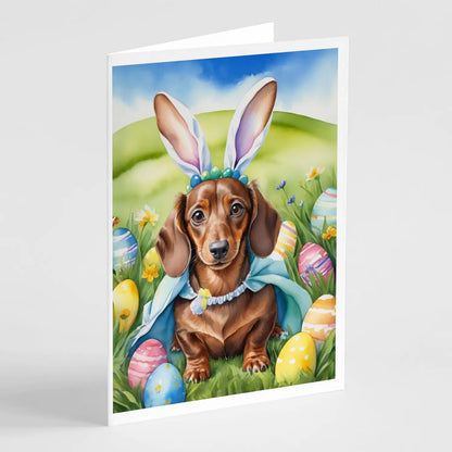 Dachshund Easter Egg Hunt Greeting Cards Pack of 8