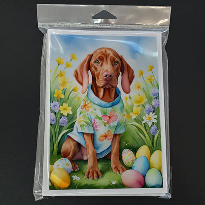 Vizsla Easter Egg Hunt Greeting Cards Pack of 8