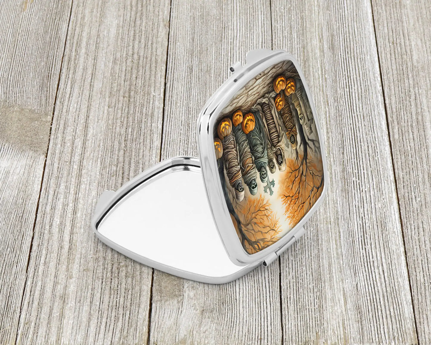 Mummies Spooky Halloween Compact Mirror