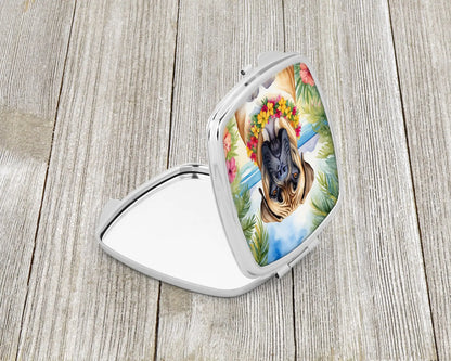 Bullmastiff Luau Compact Mirror