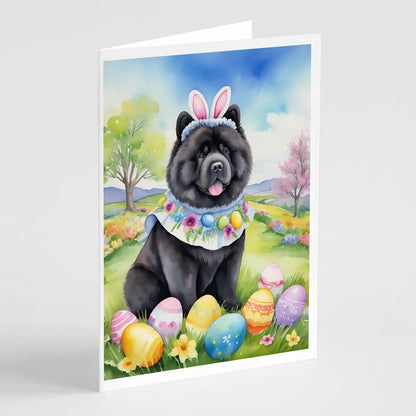 Chow Chow Easter Egg Hunt Greeting Cards Pack of 8