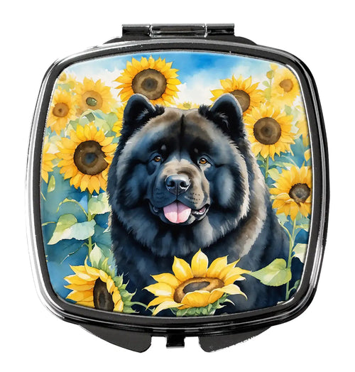Chow Chow in Sunflowers Compact Mirror