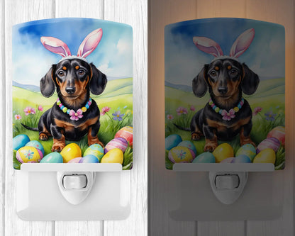 Dachshund Easter Egg Hunt Ceramic Night Light