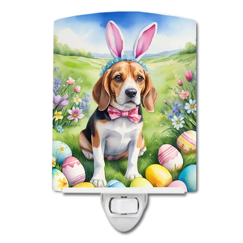 Beagle Easter Egg Hunt Ceramic Night Light
