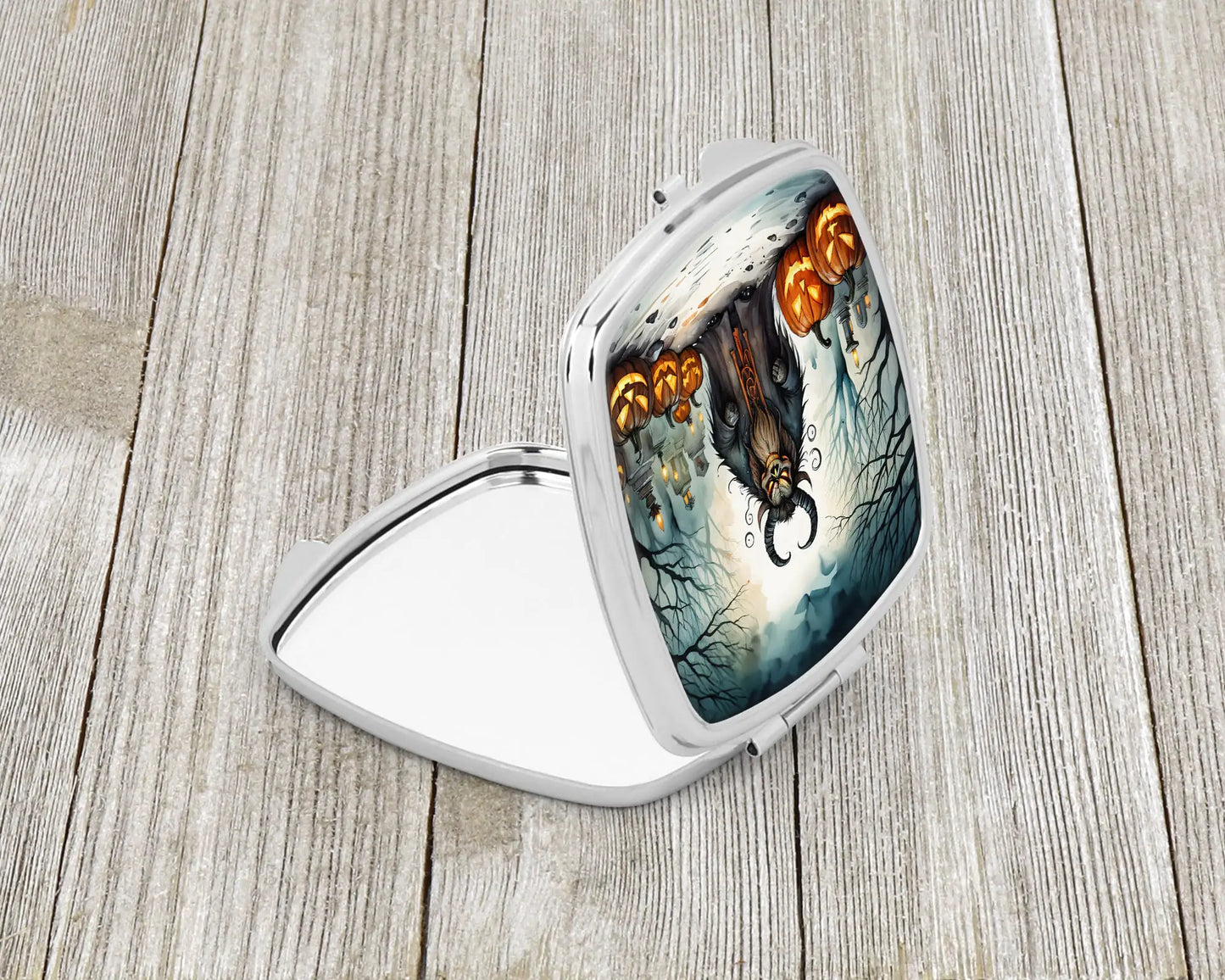Krampus The Christmas Demon Spooky Halloween Compact Mirror