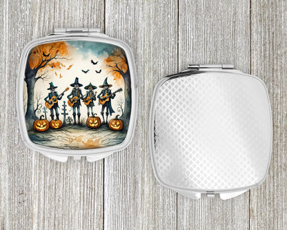 Mariachi Skeleton Band Spooky Halloween Compact Mirror