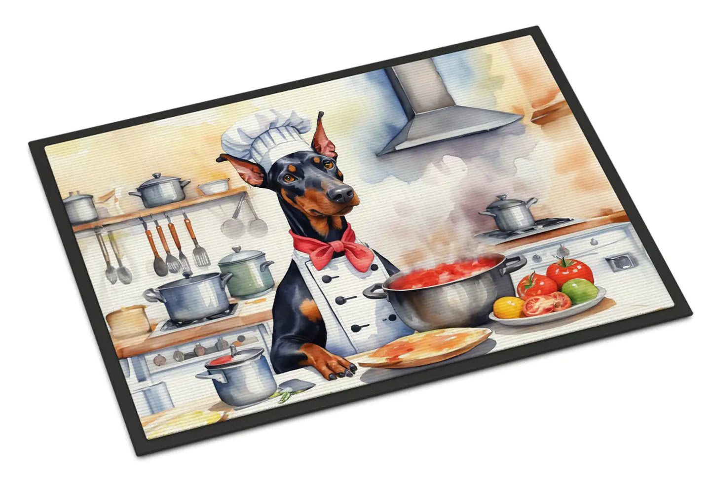 Doberman Pinscher The Chef Doormat