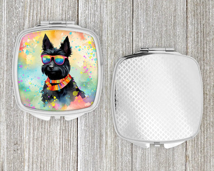 Scottish Terrier Hippie Dawg Compact Mirror