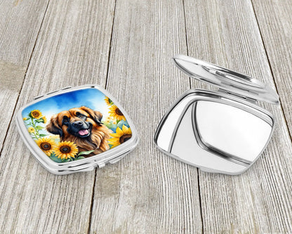 Leonberger in Sunflowers Compact Mirror
