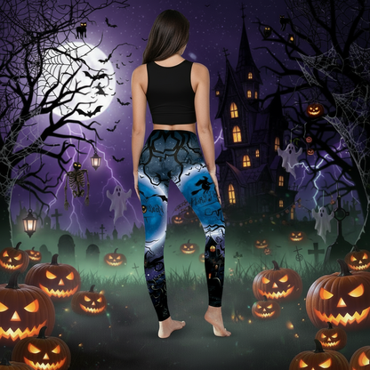 Women's Halloween Bat Elastic Leggings