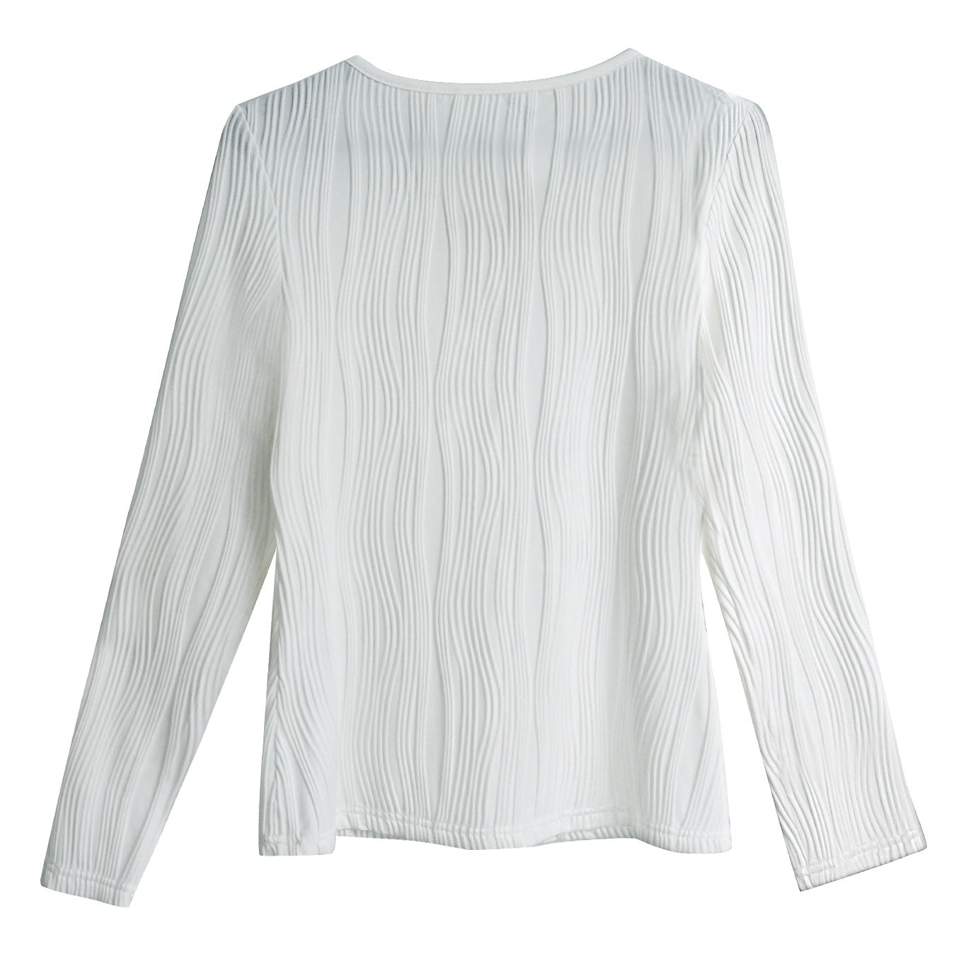 Ladies' Hollowed Out Heart-shaped Chain Decorative Texture Casual Top