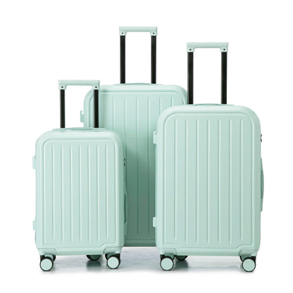 20  24  28   3 Pcsset In ABS 360 Spinner Wheel Luggage, Carry On Suitcase, With Cup Holder  USB Port