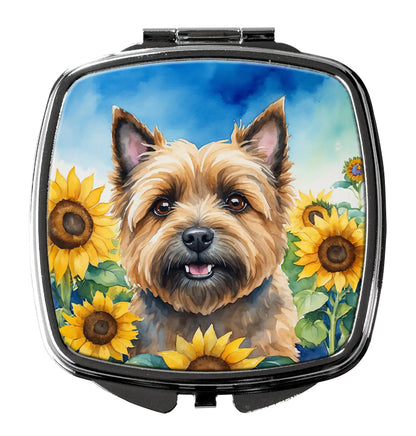 Cairn Terrier in Sunflowers Compact Mirror