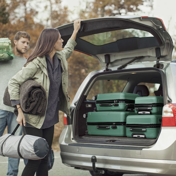 Vertical Stripe Four In One Suitcase