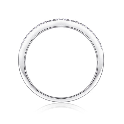 Arrange The Square Diamond Ring Luxury Fashion Moissanite Silver Ring