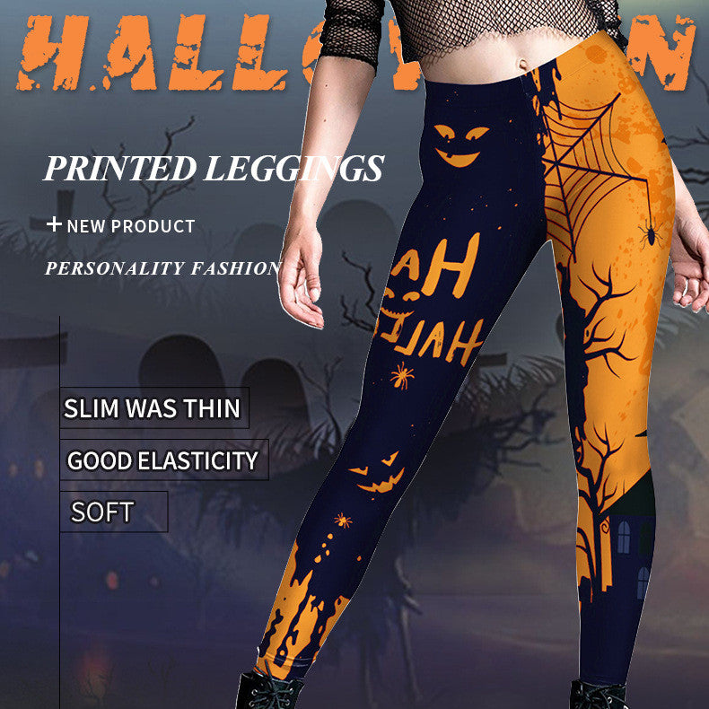 Women's Halloween Dark Style Printed Leggings