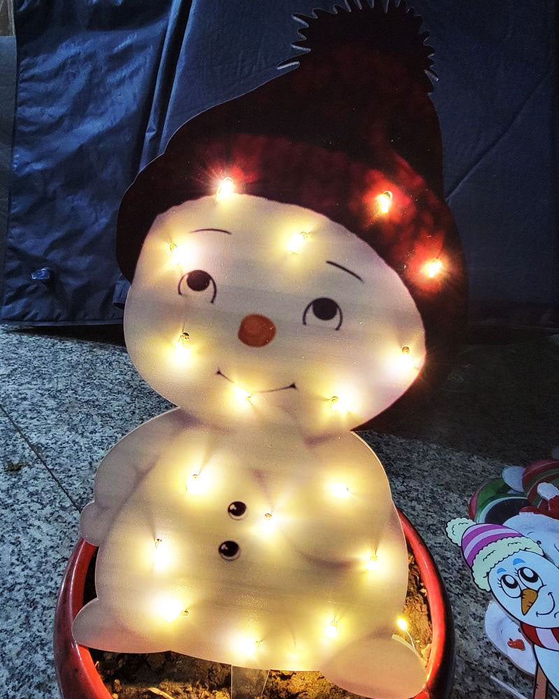 Christmas Scene Decoration With LED Lights