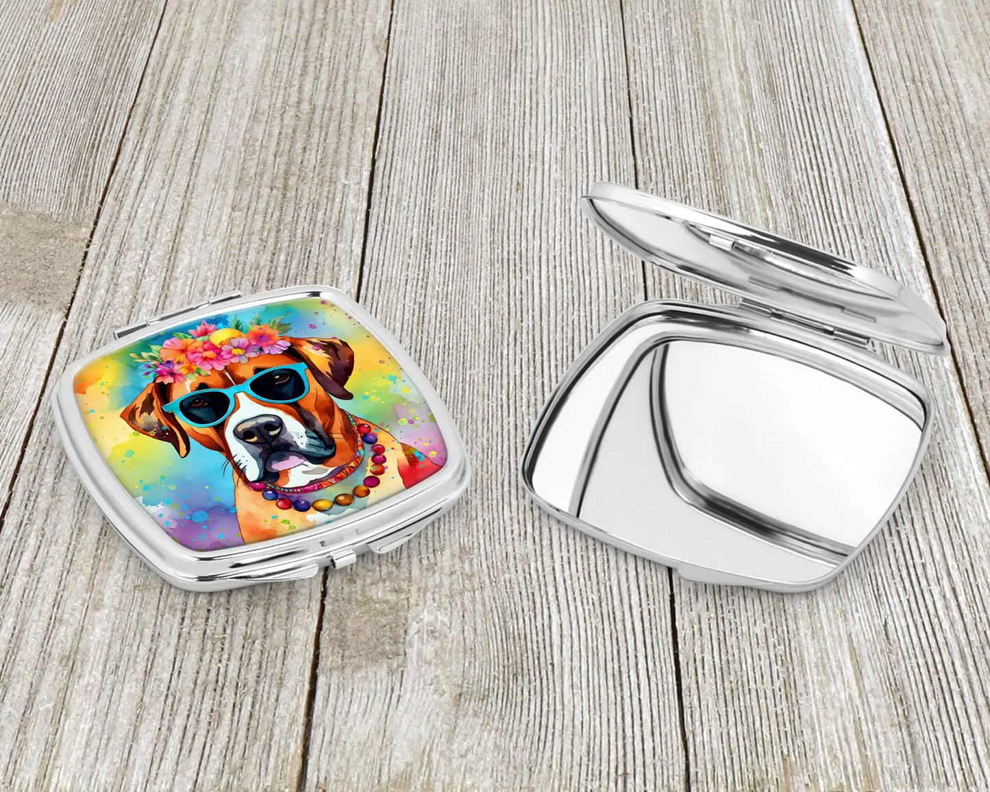 Boxer Hippie Dawg Compact Mirror