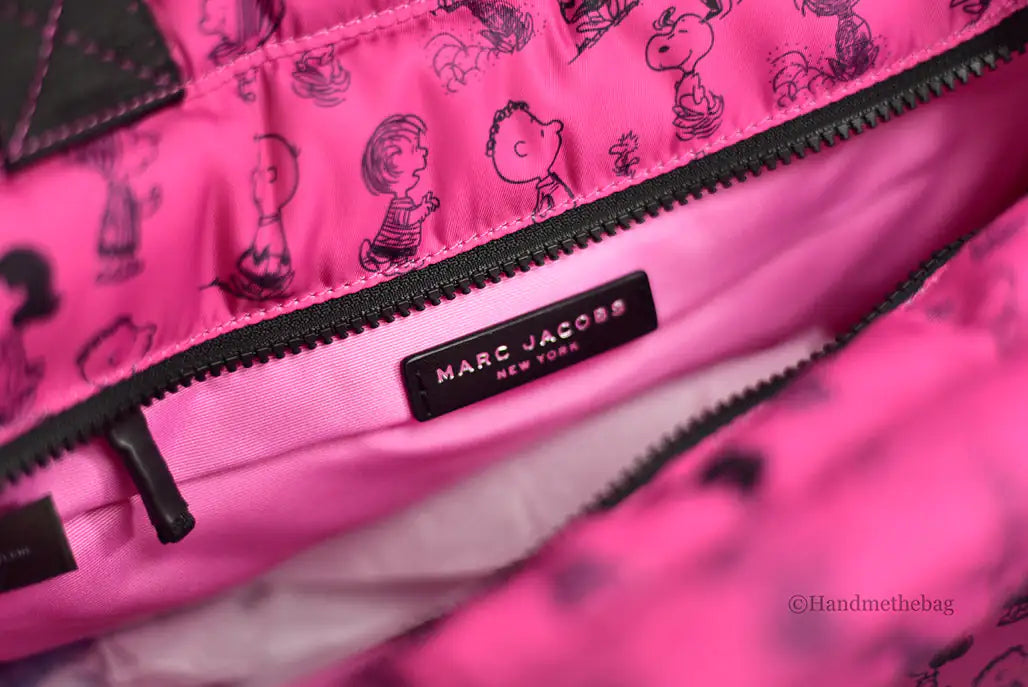 Marc Jacobs X Peanuts Medium Fuchsia Nylon Tote