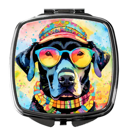 Black Labrador Hippie Dawg Compact Mirror