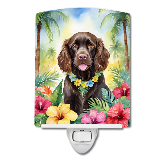 Boykin Spaniel Luau Ceramic Night Light