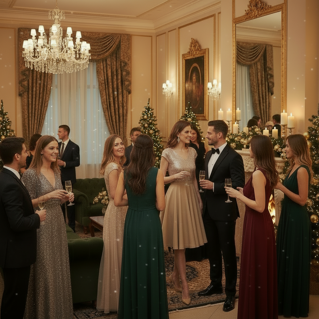 Women's Elegant Sequin V Neck Cap Sleeves Pleated Evening Cocktail Dress