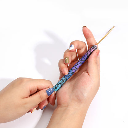 Color Printing Soft Pottery Crochet Set Tool