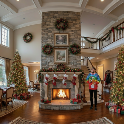 Autumn Winter Fashion Ugly Christmas Sweater Funny Pullover Women's. Men's