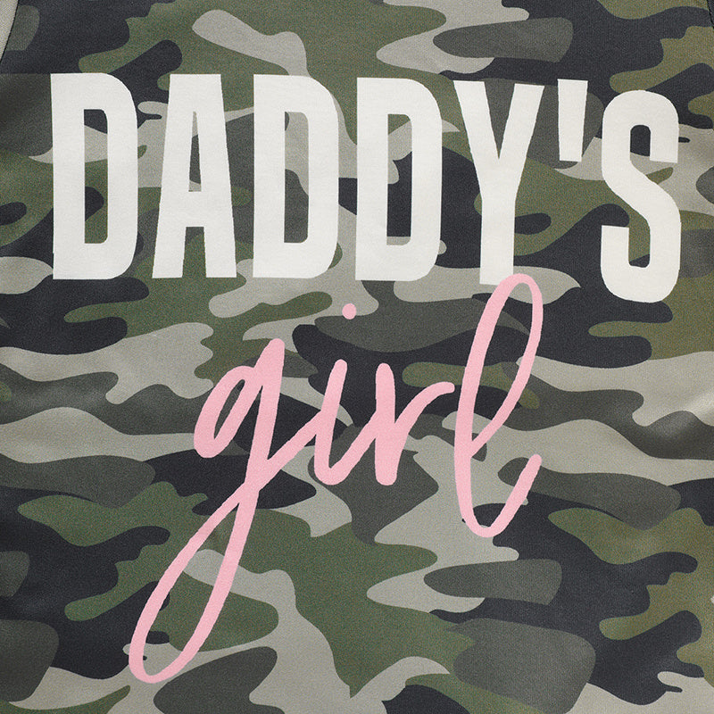 Toddler Girl 'Daddy's Girl' Father's Day Outfit Cute Letter Print Top & Coordinating Pants Set