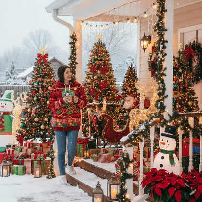 Christmas Sweater Surrounding Leisure Men's And Women's