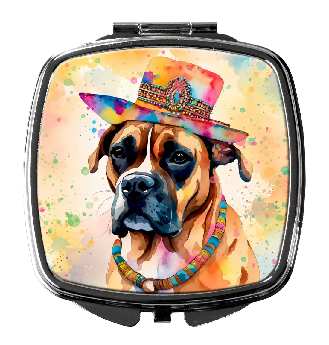 Boxer Hippie Dawg Compact Mirror