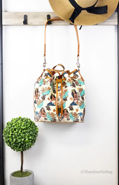 Dooney & Bourke Disney Medium Moana Bucket Crossbody Bag