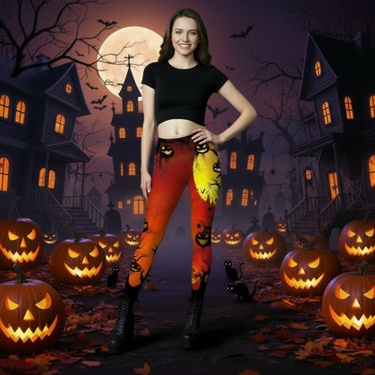 Women's Halloween Dark Style Printed Leggings