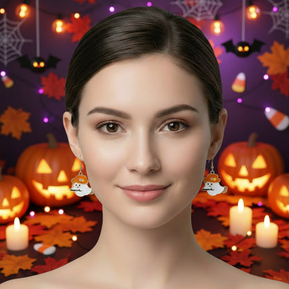 Halloween Cute Oil Drip Alloy Earrings Jewelry