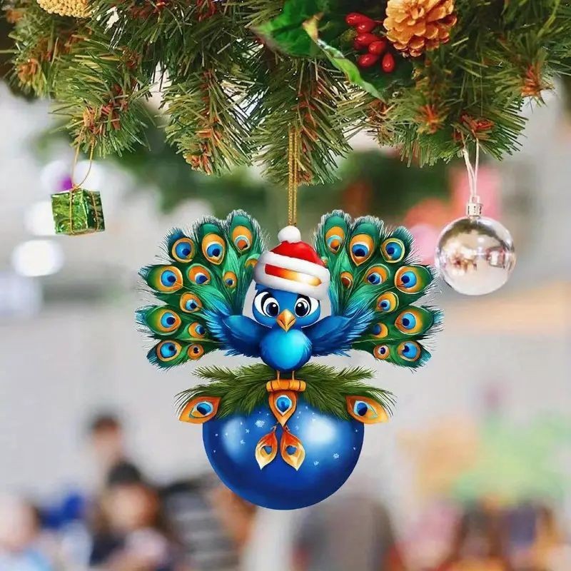 Christmas Tree Decoration Acrylic Flat Hanging Decorations