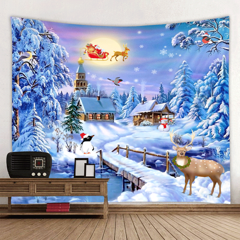 Tapestry Christmas Festive Festive Decoration Cloth