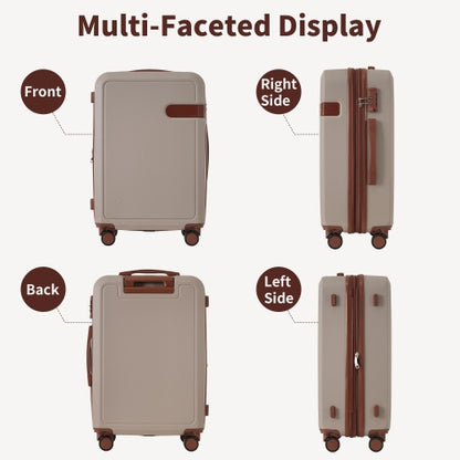 4 Piece Luggage Set With Compression Packing Cubes Expandable Spinner Wheels Lightweight Suitcase With TSA Lock 16 IN 20IN 24IN 28IN