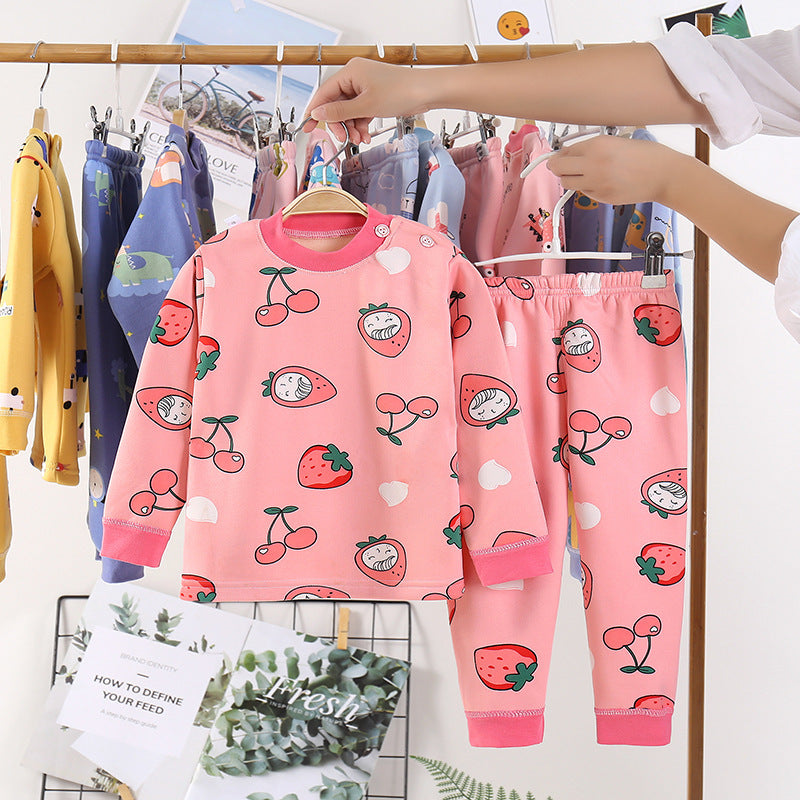 Children Plus Velvet Warm Clothing Winter Boys And Girls