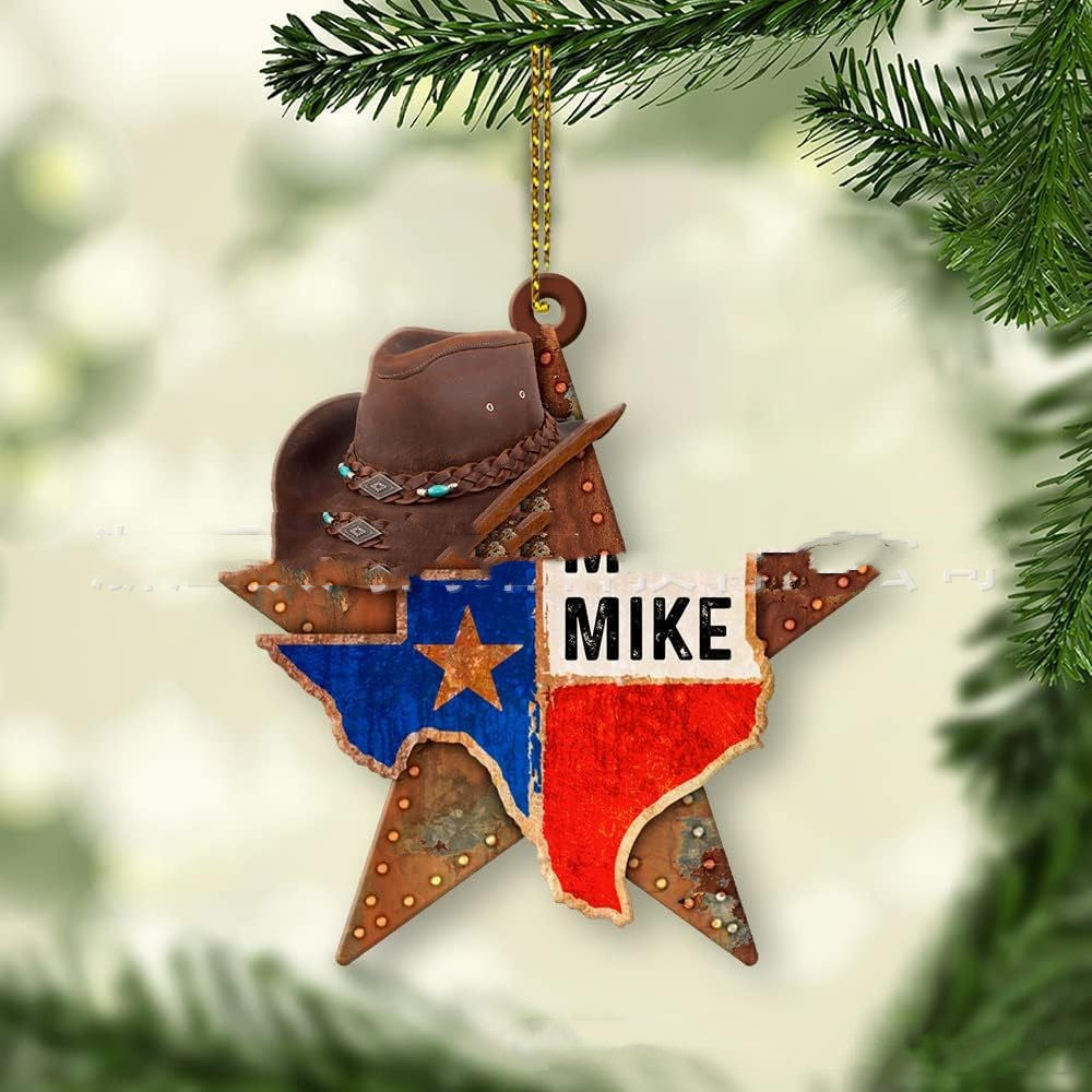 Christmas Tree Decoration Acrylic Flat Ornaments