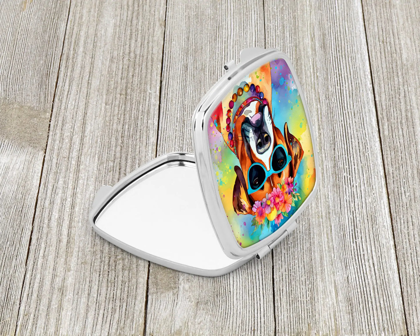 Boxer Hippie Dawg Compact Mirror