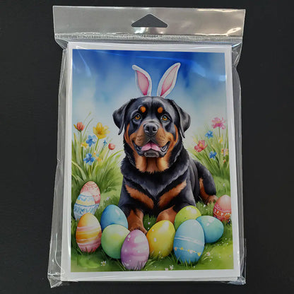 Rottweiler Easter Egg Hunt Greeting Cards Pack of 8