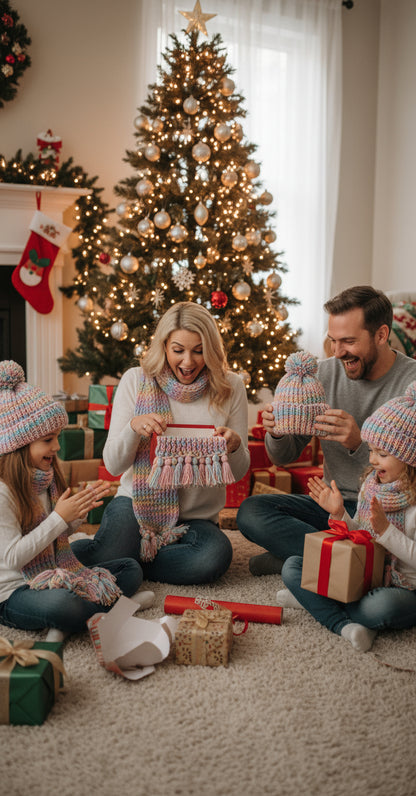 Handmade Beanie n Scarves Sets of Baby Mix's