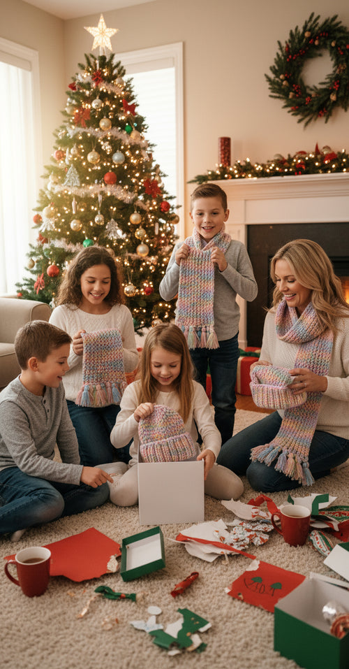 Handmade Beanie n Scarves Sets of Baby Mix's