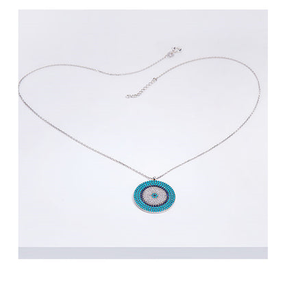 Turquoise Women's Sterling Silver Sweater Chain