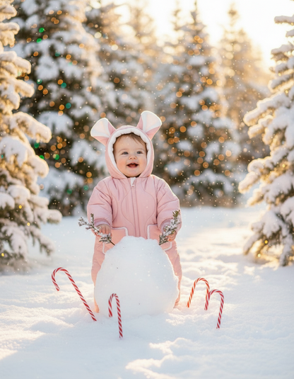 Children's Winter Climbing Clothes With Hooded Insulation