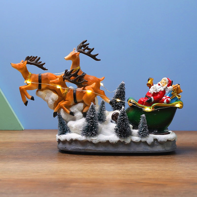Christmas Gifts Luminous Music Creative Ornaments Elk Pull