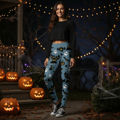 Women's Fashion Halloween High Waist Elastic Yoga Sports Leggings
