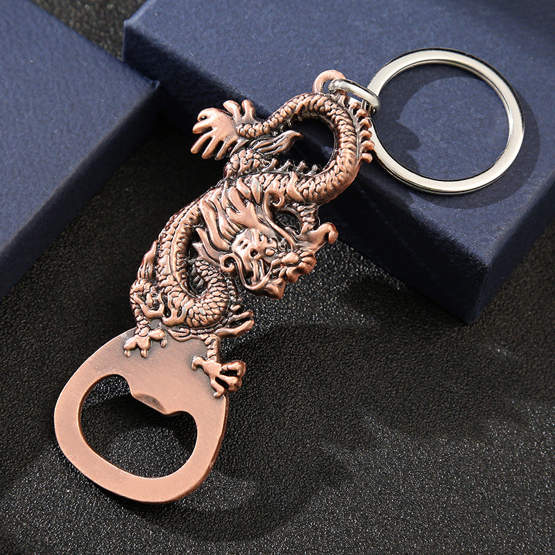 Color Steel Keychain Dragon Bottle Opener