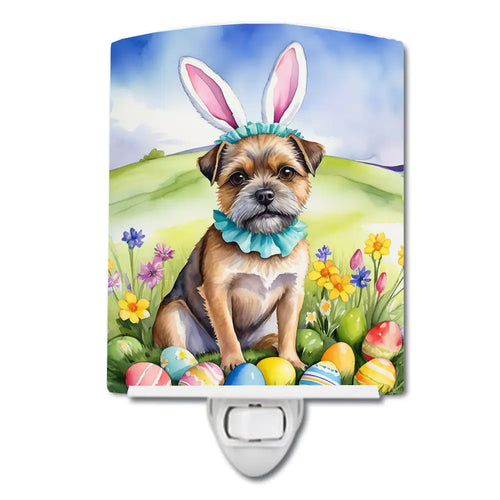 Border Terrier Easter Egg Hunt Ceramic Night Light